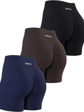 High-Waisted Tummy Control Workout Shorts for Women | Squat Proof Ribbed